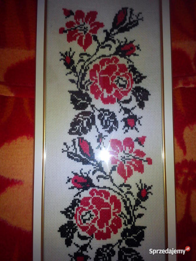 Obrazki wyszywane haftem krzyżykowym Olsztyn sprzedam