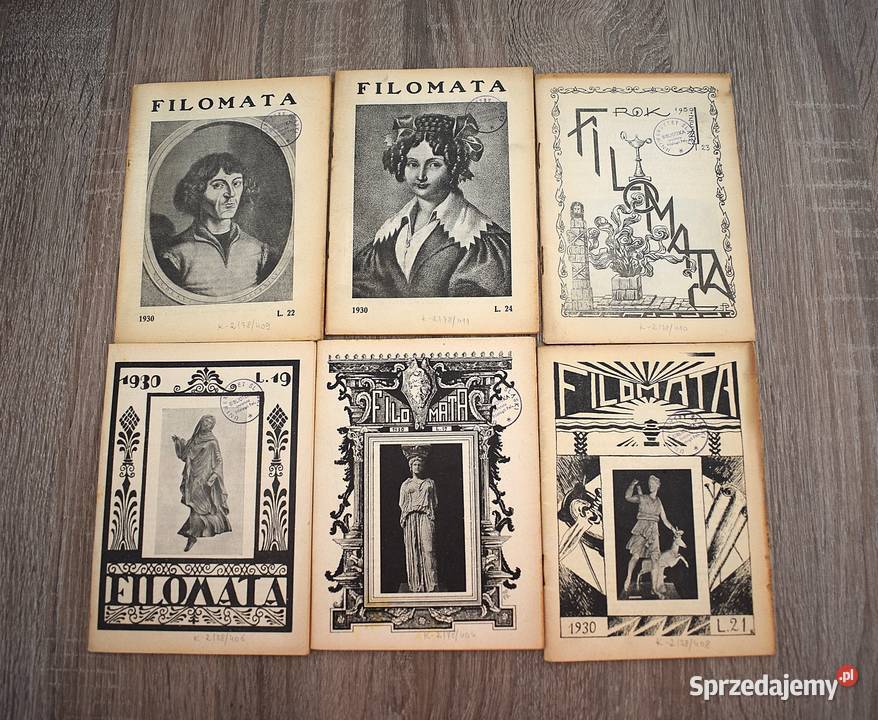 Filomata rocznik 1930 komplet 12 sztuk Stan sprzedam
