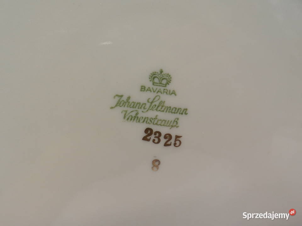 Patera Talerz Johann Seltmann Vohenstrau Bawaria Porcelana i szkło