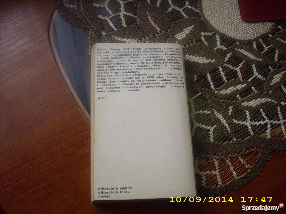Niecierpliwość serca S Zweig zachodniopomorskie Goleniów