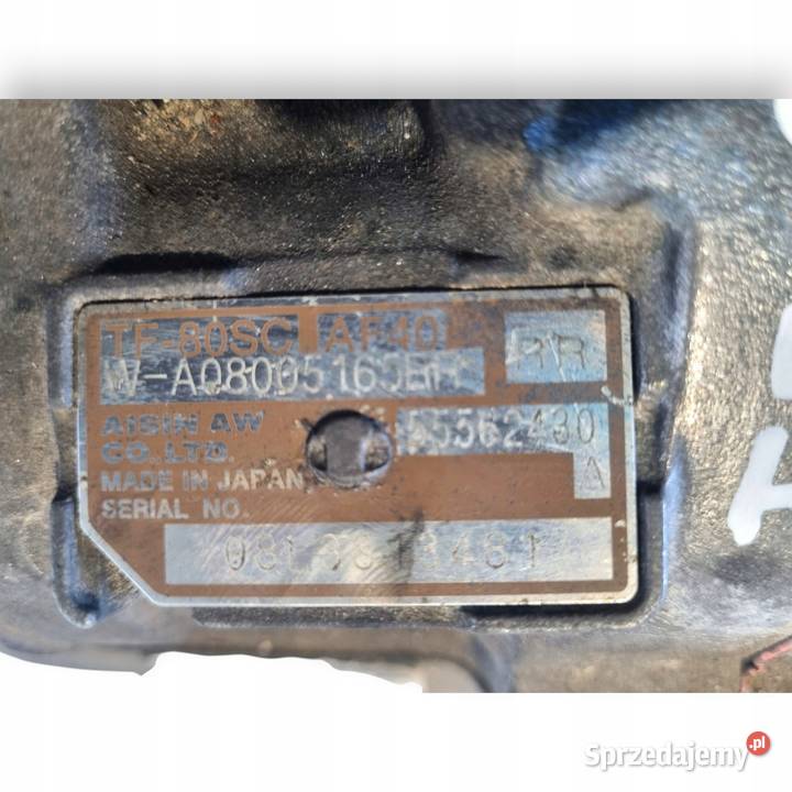 SKRZYNIA BIEGÓW Opel Insignia 20 CDTI TF80SC osobowe lubelskie
