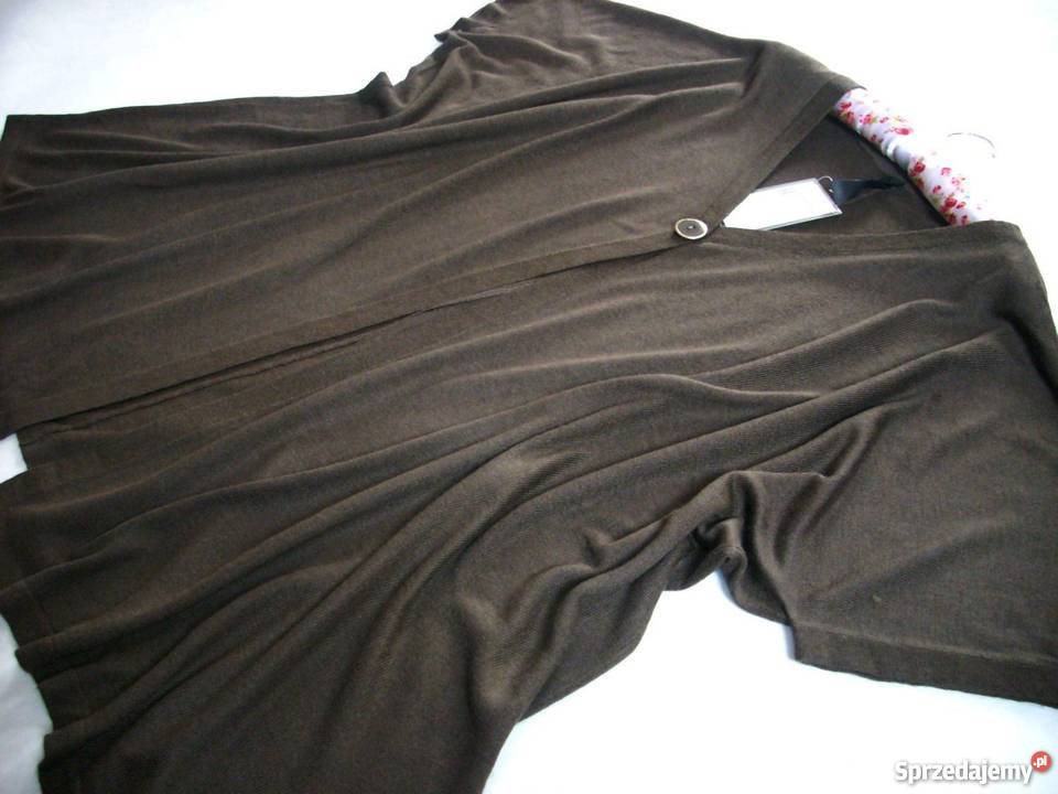 Sweter LUŹNY Narzutka z Wełną elegancki XXXL i Nowy Sącz