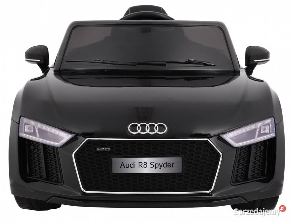 Audi R8 Spyder czarne auto na akumulator EVA Warszawa