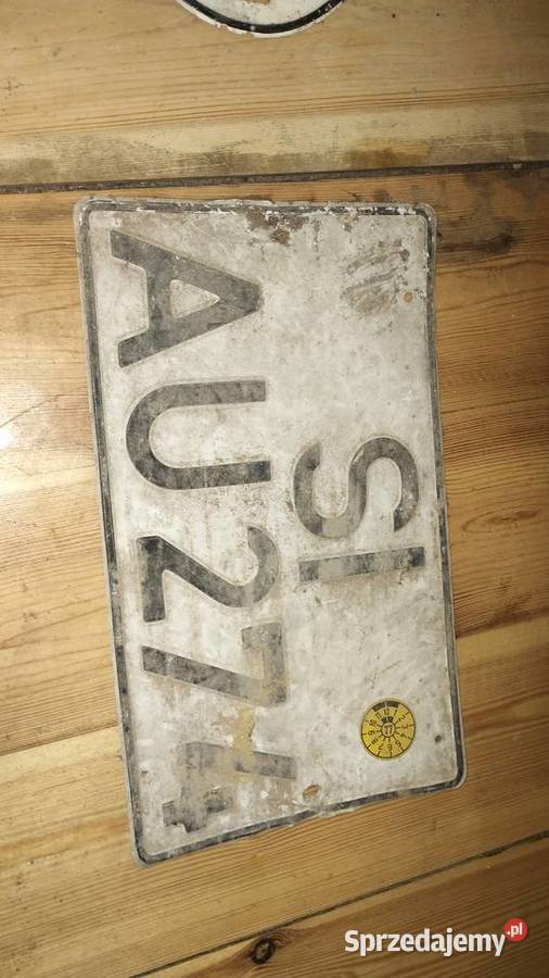 Zabytkowe tablice rejestracyjne celne RFN Pozostałe Zgierz