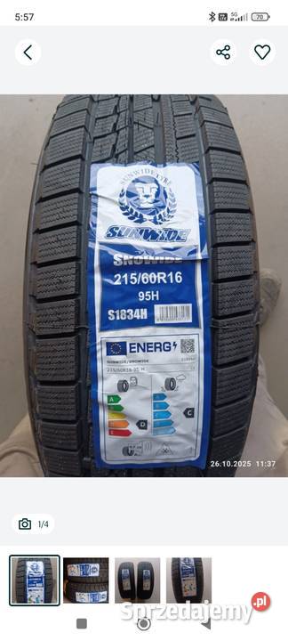 opony zimowe Nowe 21560r16 95h Gniezno