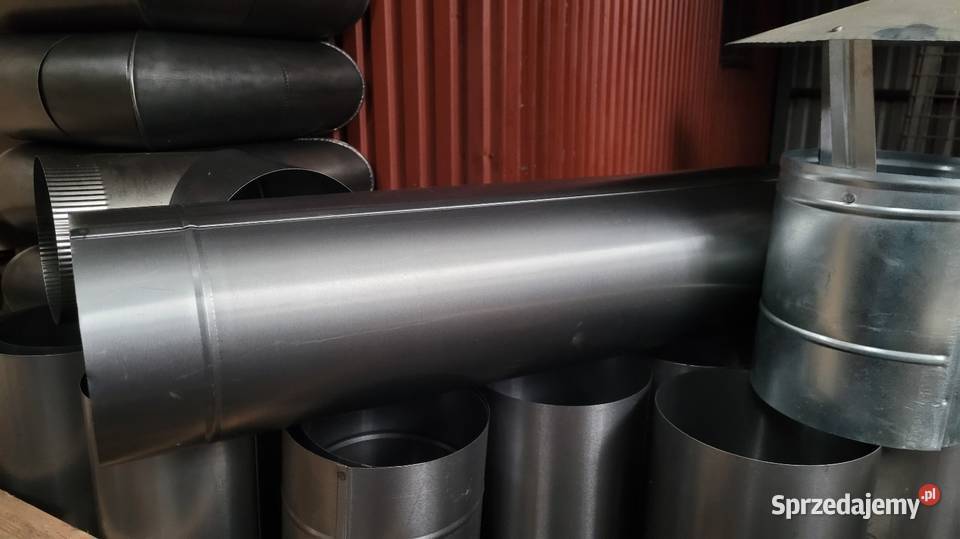 Nierdzewny kominek na rurę 200mm kolanka rury Wałbrzych