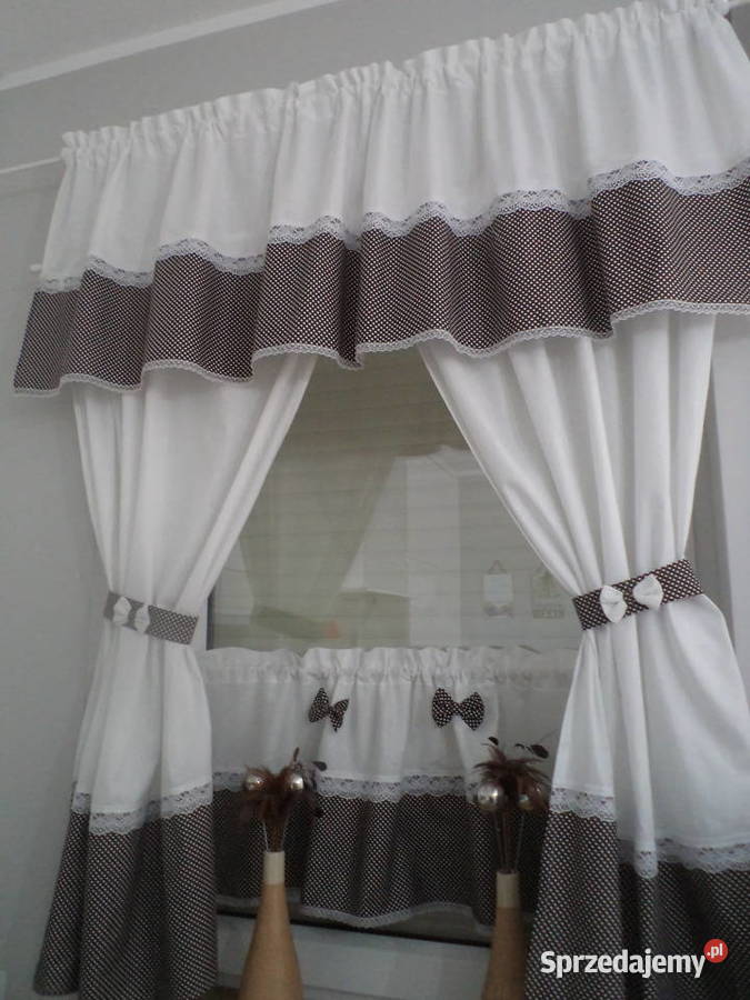 firanki zasłony komplety na okno Dekoracje i ozdoby