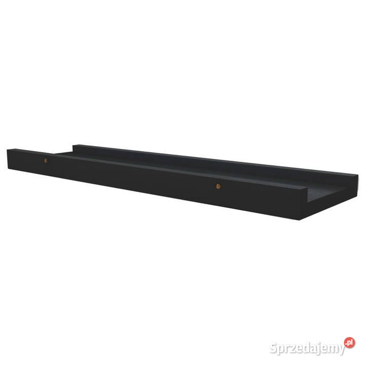 Półki ścienne na zdjęcia 2 czarne 40x9x3 MDF Warszawa