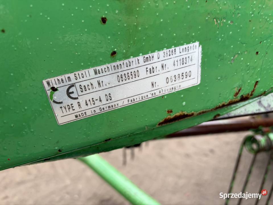 Zgrabiarka karuzelowa Stoll R 415 nie Krone nieuszkodzony mazowieckie Myszyniec