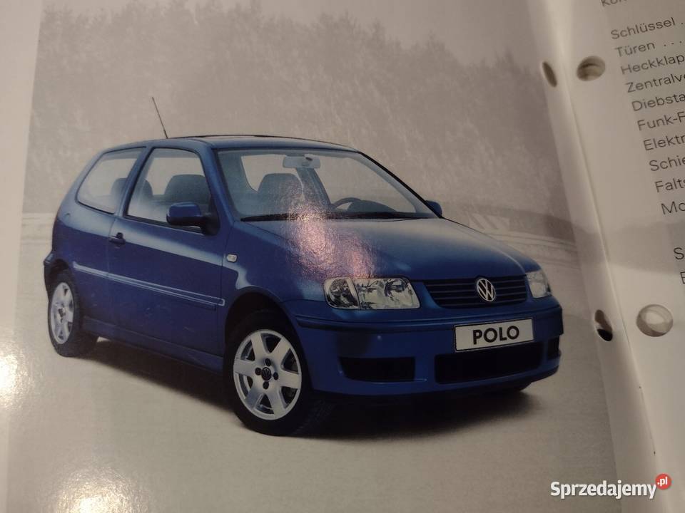VOLKSWAGEN POLO 3 Instrukcja Obsługi książka łódzkie Łódź