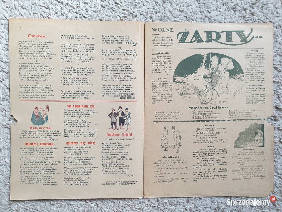 Wolne Żarty tygodnik satyryczny lata 20te XXI