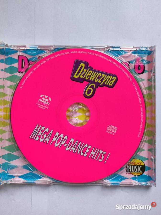 giga pop dance hits dziewczyna 6 unikalna 1 płyta Kielce