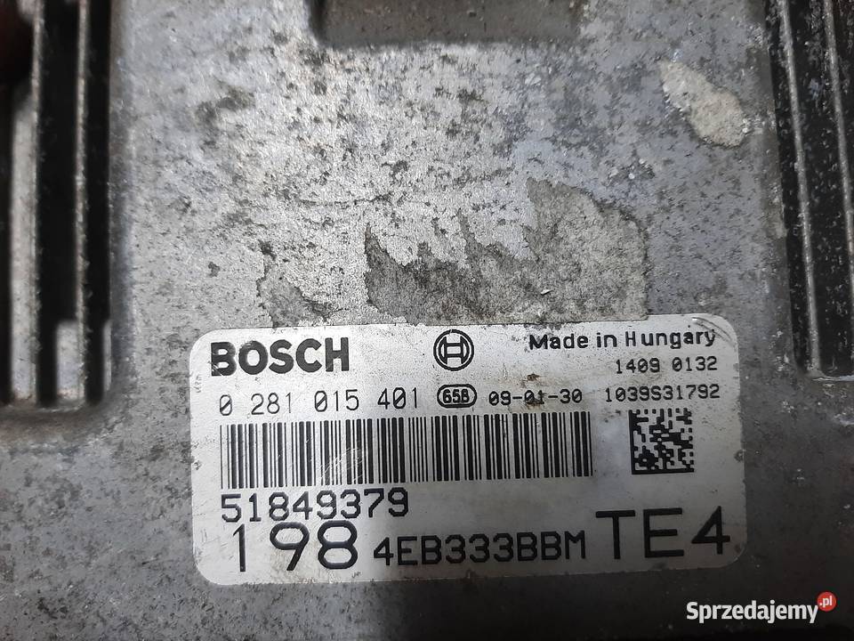 FIAT BRAVO II KOMPUTER STEROWNIK 0281015401 osobowe Ksawerów