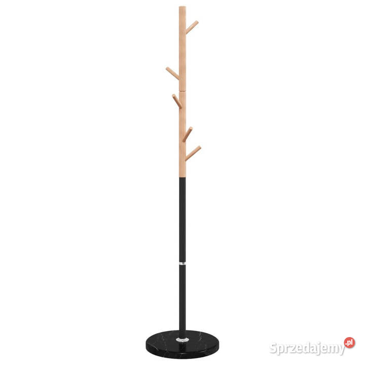Stojący wieszak na płaszcze czarny 172 malowane Warszawa