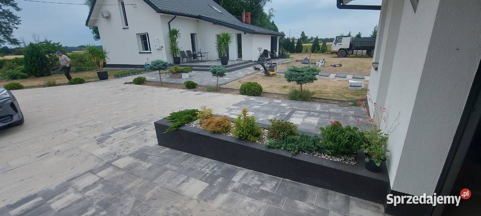 Siedlisko pod gryla Palenisko z kostki brukowej Wyszogród