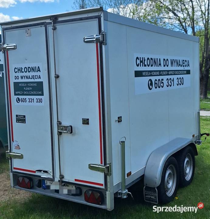 Chłodnia wypożyczalnia przyczepa wesele komunia Kraśnik współpraca