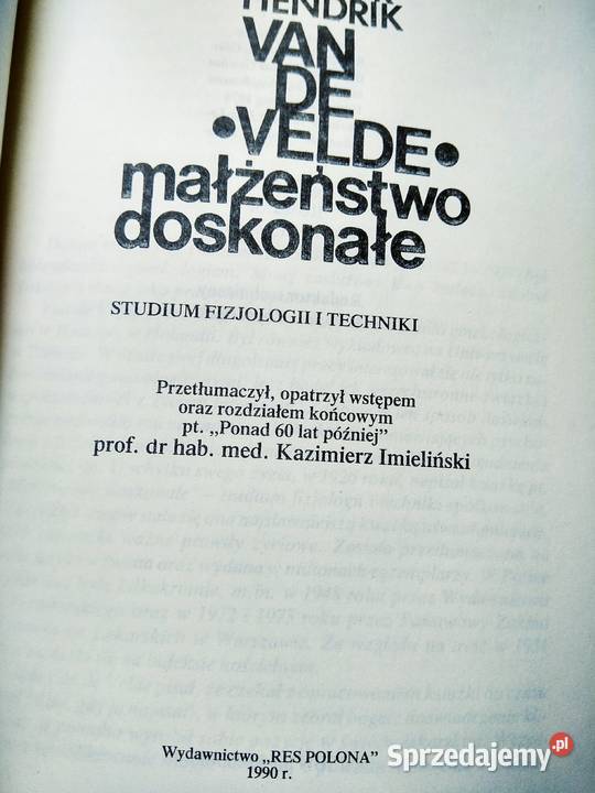 Małżeństwo doskonałe edukacja seksualna Warszawa