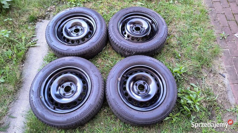 Felgi 4x100 Bridgestone t005 18565r15 kołpaki Motoryzacja Warszawa