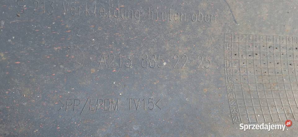 MERCEDES EKLASA W213 KOMBI ZDERZAKA TYŁ TYLNY osobowe Bieleń