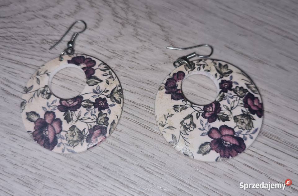Kolczyki damskie kwiaty Łódź