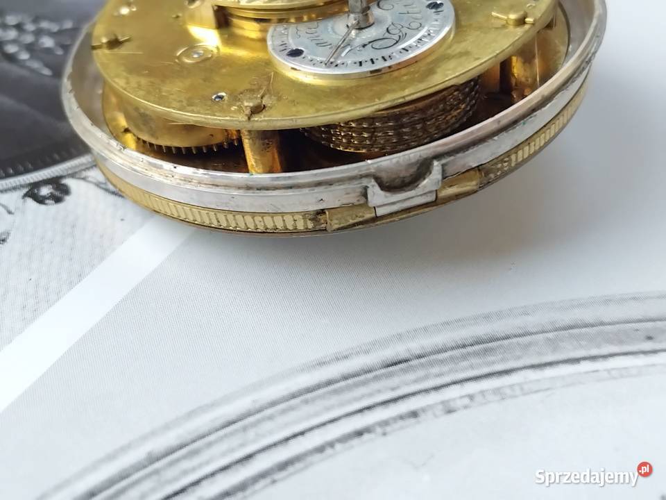 Szwajcarski budzik firmy Meuron et Comp 1780 Wagowo