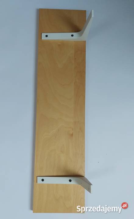 Półka drewniana fornirowana 80x20 klon IKEA