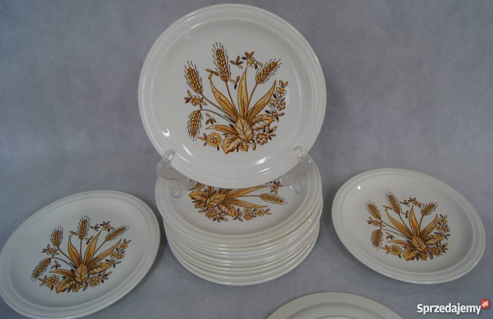 Rustykalny talerz obiadowy płytki pomorskie Chojnice