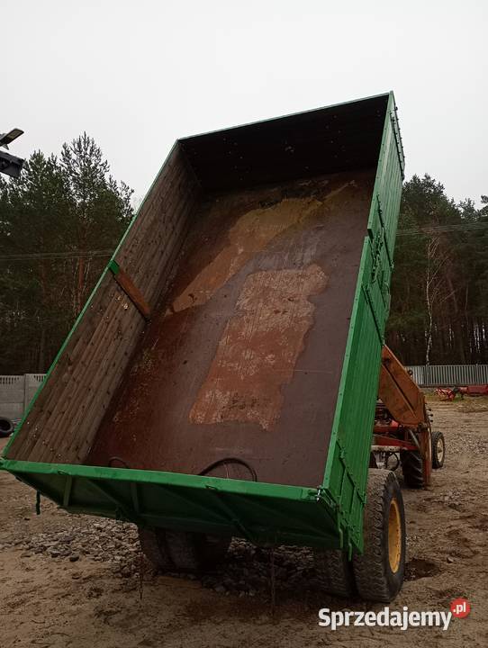 Przyczepa rolnicza wywrotka 10t z HDS Hiab Przyczepy rolnicze Trojanów
