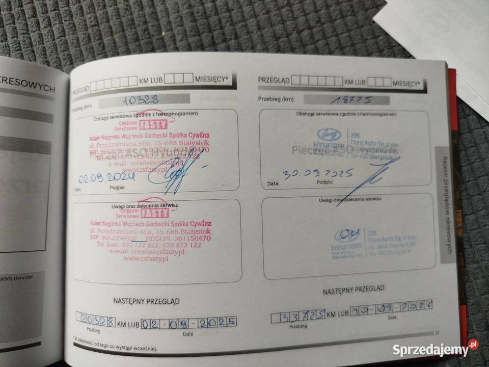 Hyundai i30 15 tgdi niski przebieg Białystok