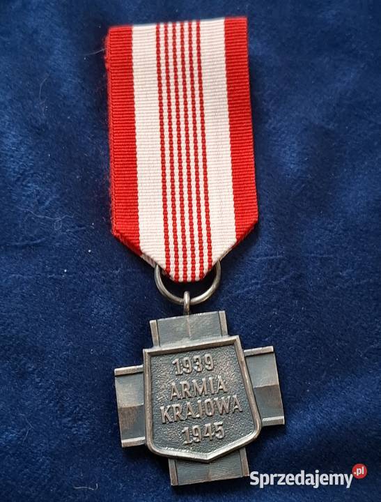 Krzyż Armii Krajowej pudełko Militaria Wejherowo