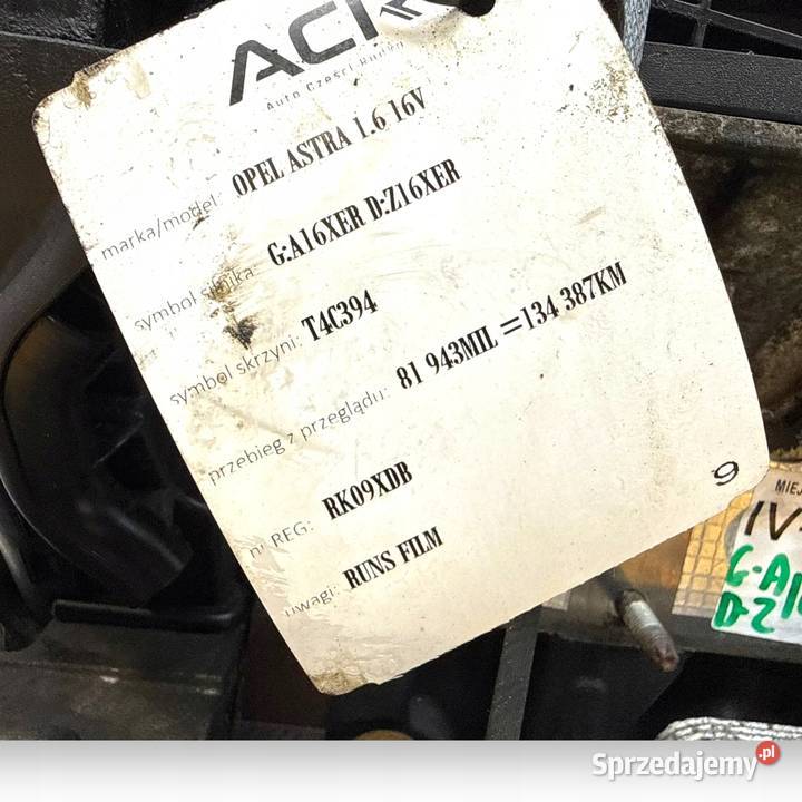 SILNIK Z16XER A16XER Opel Astra IV J III H Chełm sprzedam