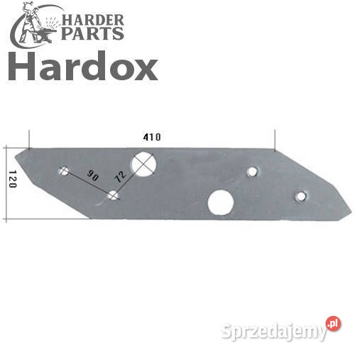 Płoza długa HARDOX 173388L części do pługa