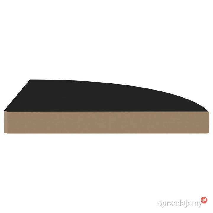 Narożne półki ścienne 2 czarne 35x35x38 MDF mazowieckie Warszawa