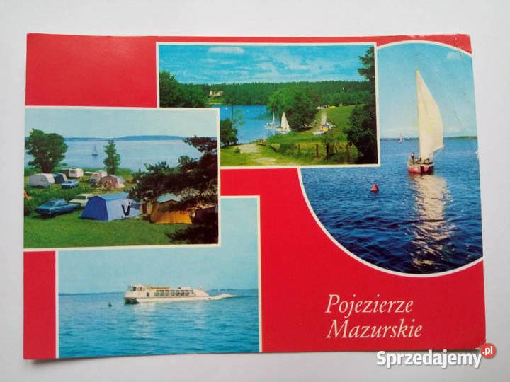 Pocztówka Pojezierze Mazurskie 1979r PRLu