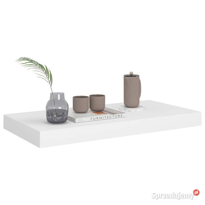 Półka ścienna biała 50 x 23 x 38 MDF WM323808 mazowieckie Warszawa