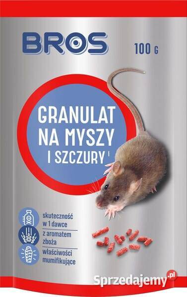 Granulat na myszy i szczury 100g doypack Kamionna sprzedam