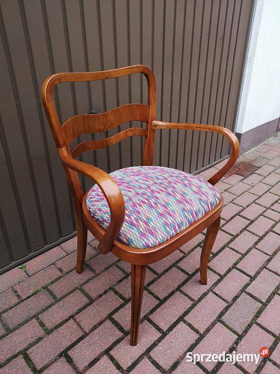 Stary Fotel Krzesło ARTDECO Gabinetowy Antyk Swarzędz
