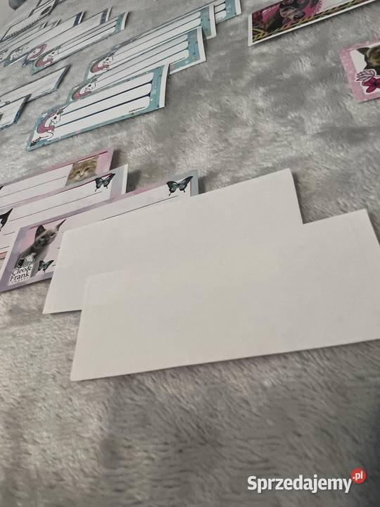 83 naklejki na zeszyt książkę do podpisania Jasło