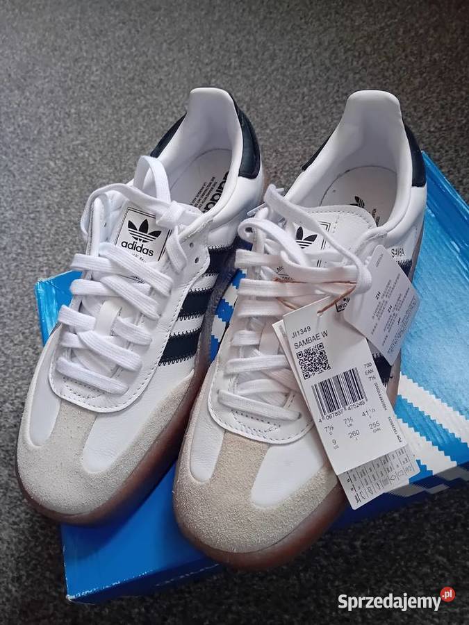 Nowe oryginalne Adidasy Samba JI1349 r 415 białe