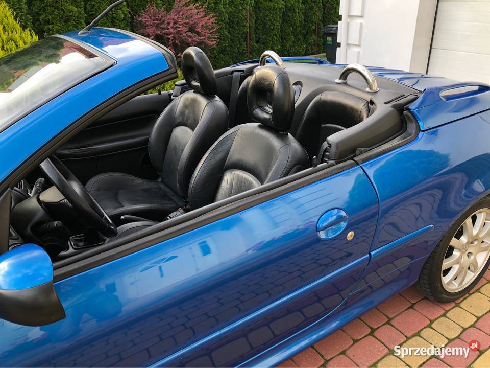 Peugeot 206 CC 20 16v Idealny Stan niebieski Peugeot Rzeszów