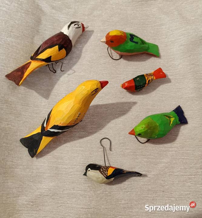 Ptaki ptaszki kolorowe 6 sztuk