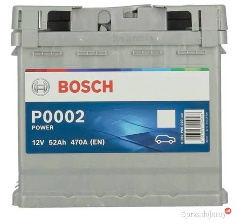Akumulator Bosch 52Ah 470A EN P0002 Darmowa Rzeszów