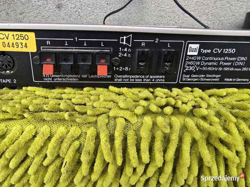 wzmacniacz dual cv1250 stereo 2x40w 4ohm śląskie Chełm Śląski