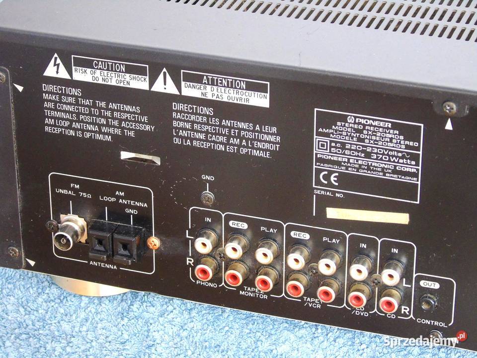 Japoński amplituner Pioneer SX205 RDS sprawny Jasło