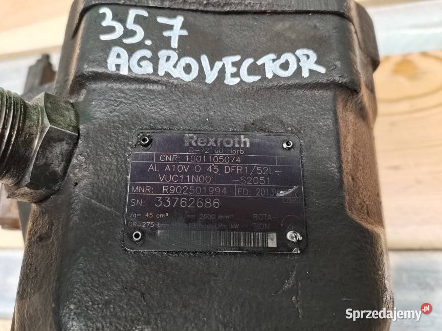 Pompa hydrauliczna Deutzfahr Agrovector Rexroth wielkopolskie Wilkowo