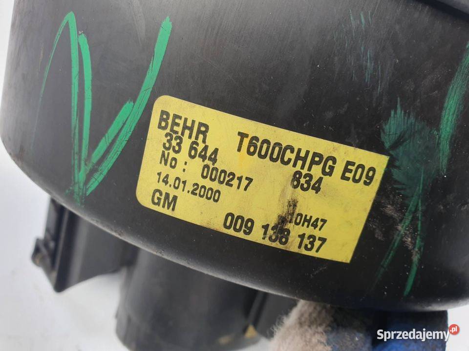 WENTYLATOR KABINOWY OPEL ZAFIRA A 009138137 Lipno