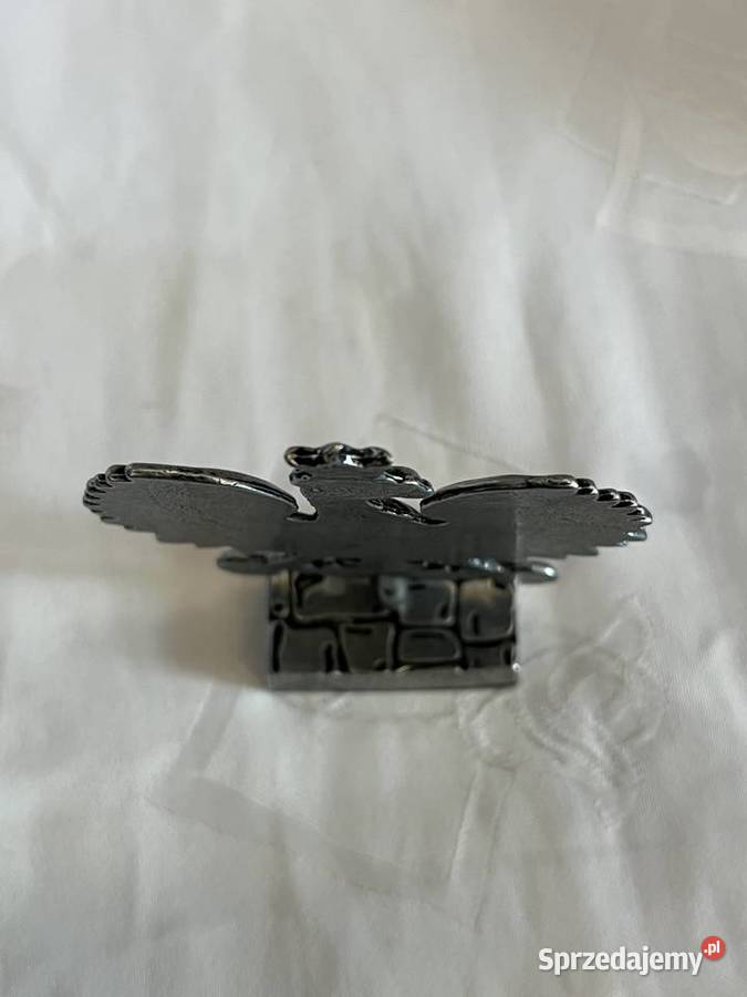 Kolekcjonerski orzeł polski posrebrzany Antyki Kraków sprzedam