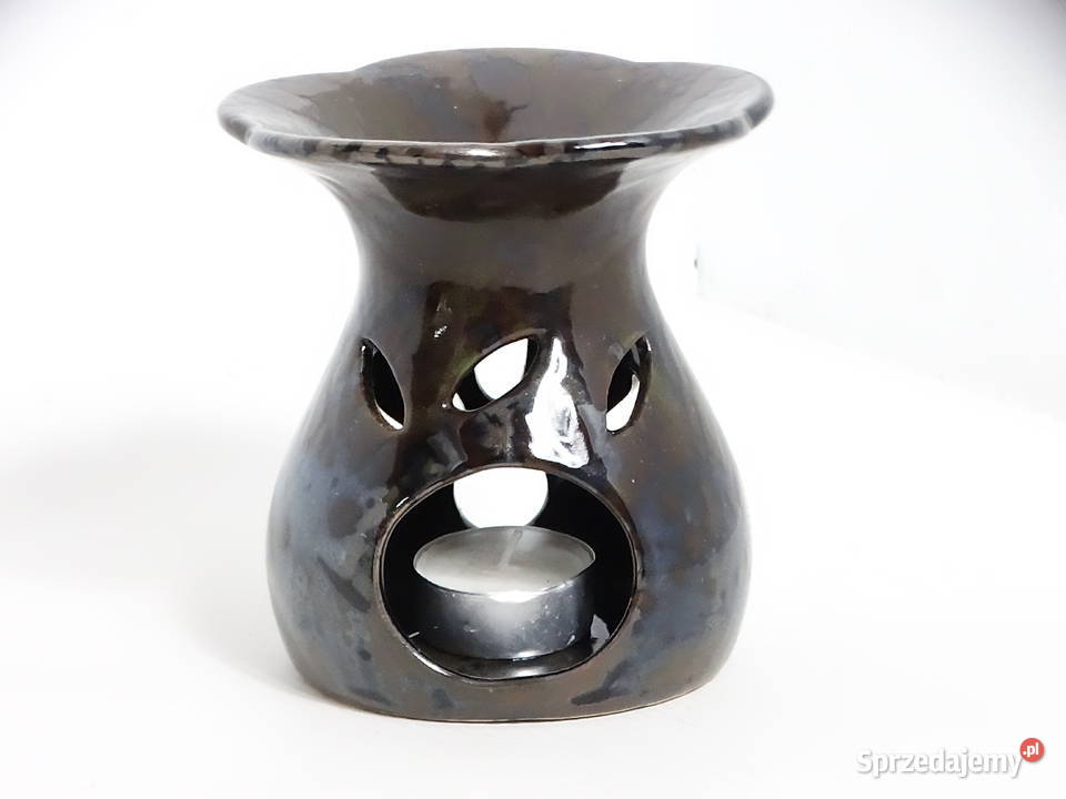 Elegancki Kominek Ceramiczny Efekt Petrol Biłgoraj