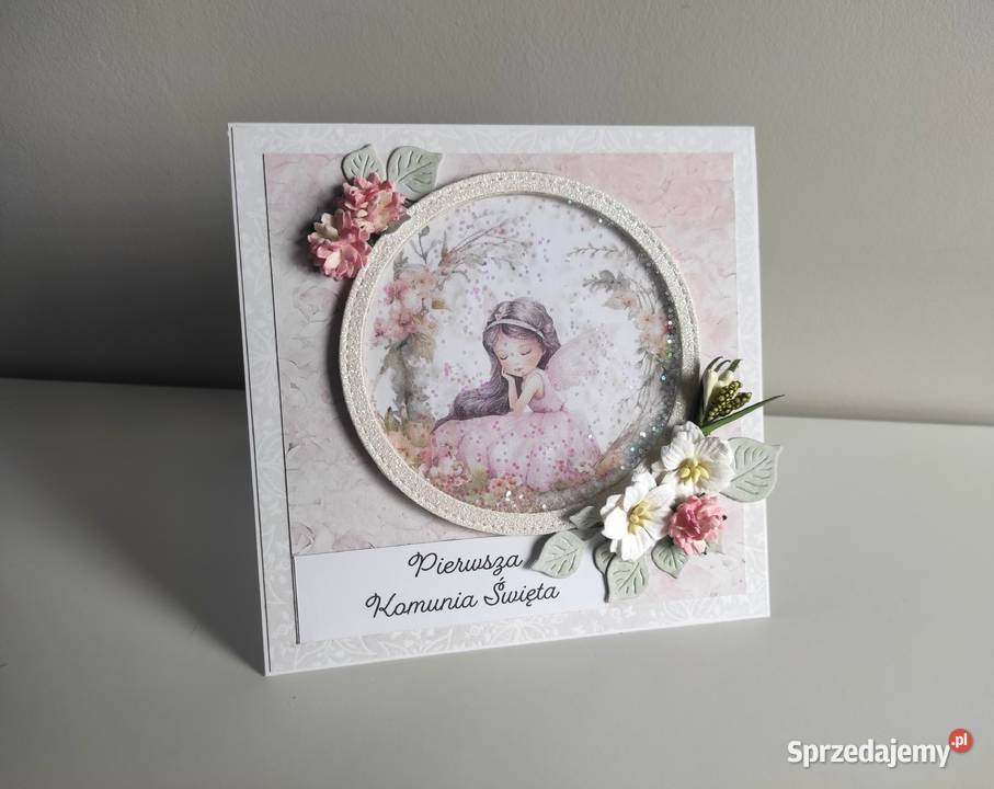 Kartka ręcznie robiona na Komunia Święta z Łódź sprzedam