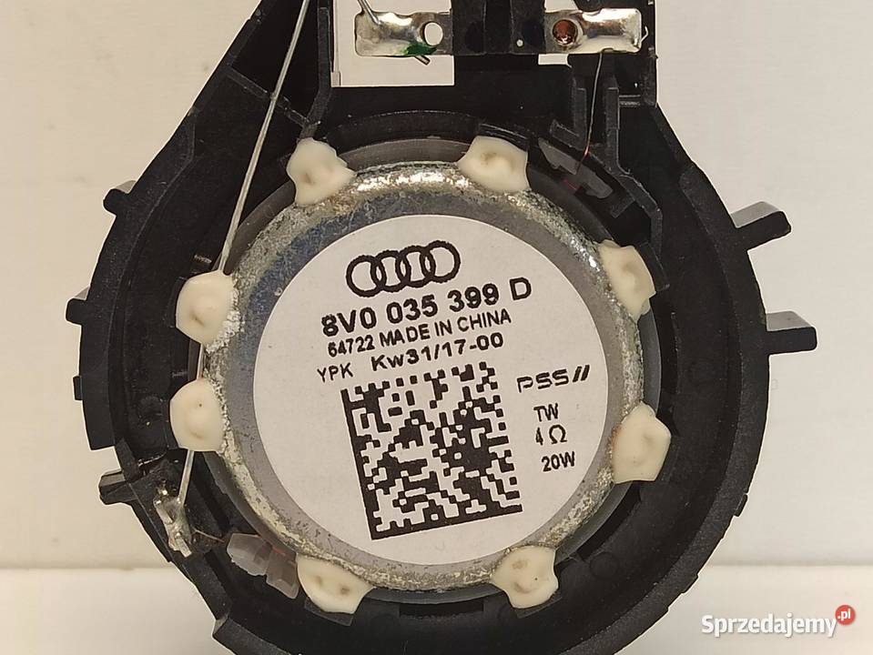 GŁOŚNIK DRZWI WYSOKOTONOWY AUDI A3 8V 8V0035399D osobowe